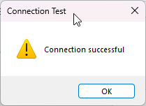 Test de connexion
